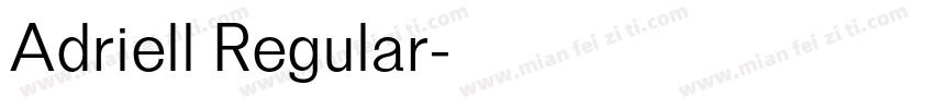 Adriell Regular字体转换